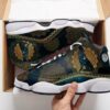 The Mandala Wolf And Moon All Over Printed Air Jordan 13 Sneakers