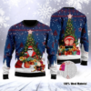 Santa Clause And Christmas Tree Ugly Christmas Sweater