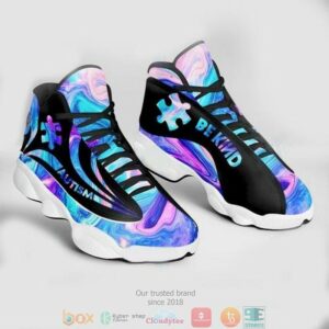 Hologram Holographic Puzzle Autism Air Jordan 13 Sneaker Shoes