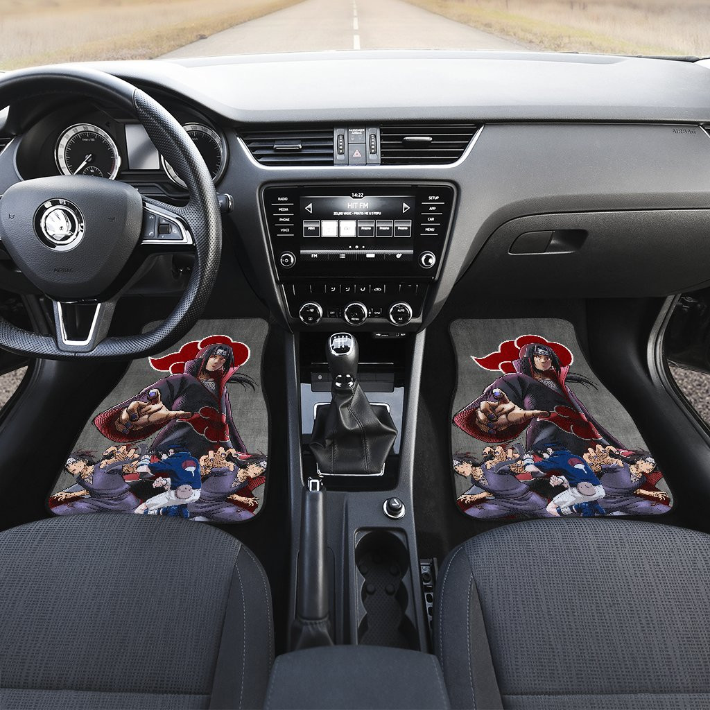 Naruto-Anime-Itachi-Uchiha-Sharingan-Akatsuki-Ring-Car-Floor-Mats-1