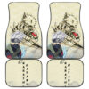 Naruto Anime Kakasi Hatake Chidori Power Black Painting Artwork Car Floor Mats