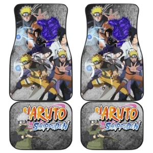 Naruto Anime Naruto And Sasuke Fighting Rasengan Susano Kakashi Car Floor Mats