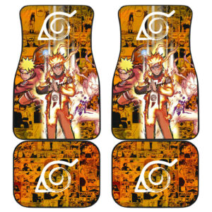 Naruto Anime Naruto Bijuu Mode Manga Background Car Floor Mats