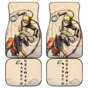 Naruto Anime Naruto Rasengan Power Black Painting Artwork Car Floor Mats