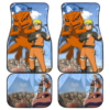 Naruto Anime Naruto With Gamakichi Sage Eyes In Leaf Village Car Floor Mats