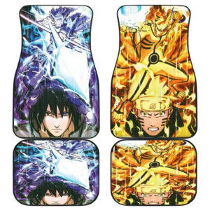 Naruto Vs Sasuke Anime Car Floor Mats 191028