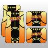 Naruto’s Yang Kurama Mode Uniform Car Floor Mats Custom Naruto Anime Car Interior Accessories