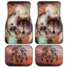 Native American Wolf Dreamcatcher Custom Car Floor Mats Accessories