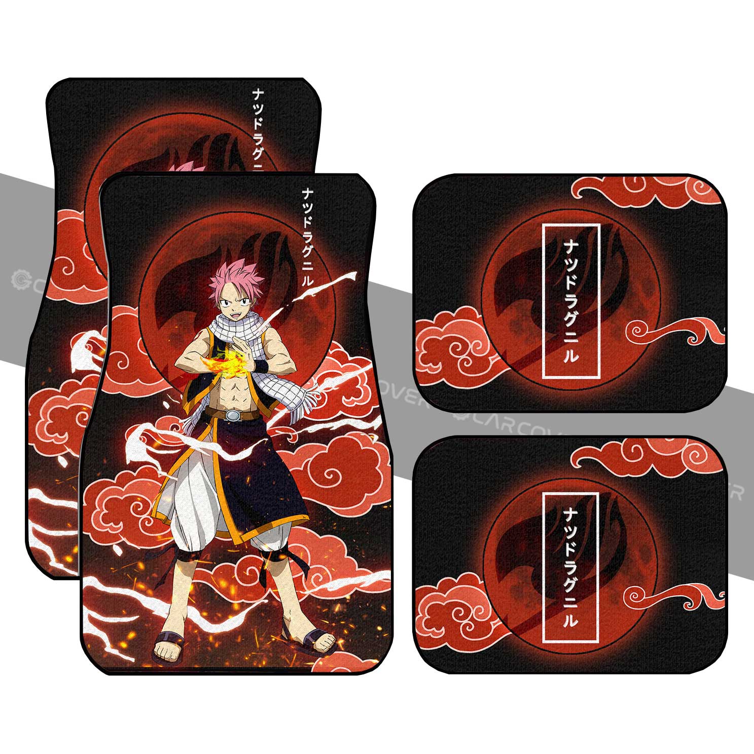 Natsu Car Floor Mats Custom Fairy Tail Anime Car Accessories Natsu Car Floor Mats Custom Fairy Tail Anime Car Accessories