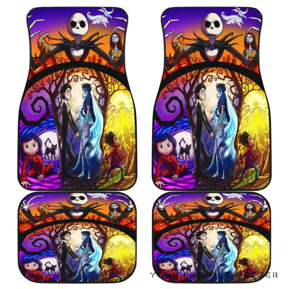 Nightmare Before Christmas Car Floor Mats 5 T1120 Nightmare Before Christmas Car Floor Mats 5 T1120