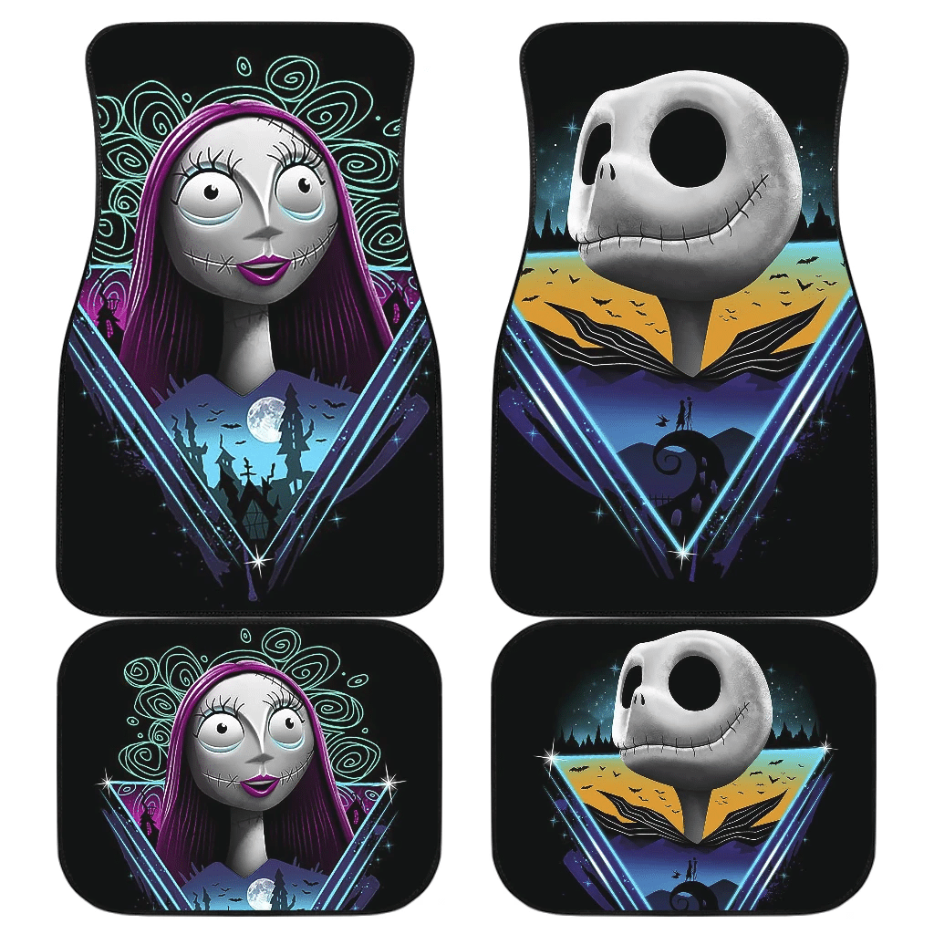Nightmare Before Christmas couple Fan Gift Car Floor Mats H240820 Nightmare Before Christmas couple Fan Gift Car Floor Mats H240820