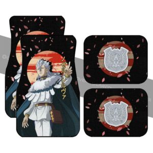 Nozel Silva Car Floor Mats Custom Black Clover Anime Car Accessories