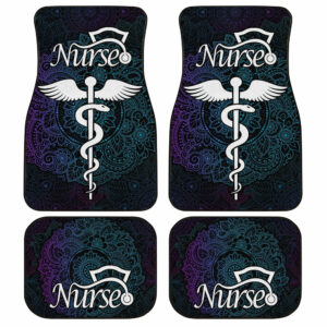 Nurse Car Floor Mats Custom Mandala Car Accessories Gifts Idea