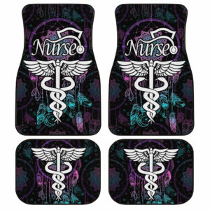 Nurse Car Floor Mats Custom Mandala Dreamcatcher Car Accessories Meaningful Gift Idea For Nurse