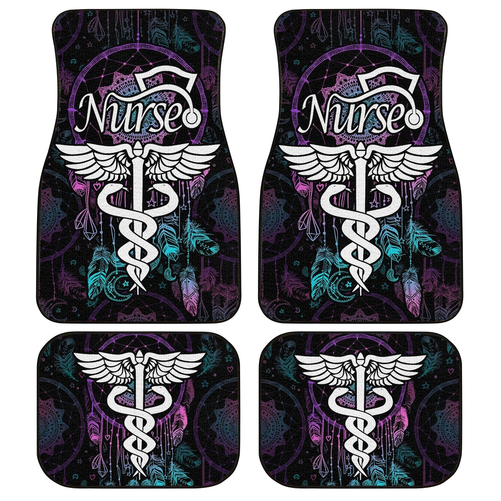 Nurse Car Floor Mats Custom Mandala Dreamcatcher Car Accessories Meaningful Gift Idea For Nurse Nurse Car Floor Mats Custom Mandala Dreamcatcher Car Accessories Meaningful Gift Idea For Nurse