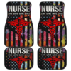 Nurse Live Love Save Lifes Car Floor Mats American Flag T041820