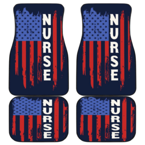 Nurse Symbol American Flag Car Floor Mats Amazing Gift T041820