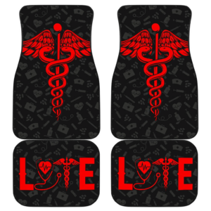 Nurse Symbol Love Car Floor Mats Amazing Gift Ideas T041820