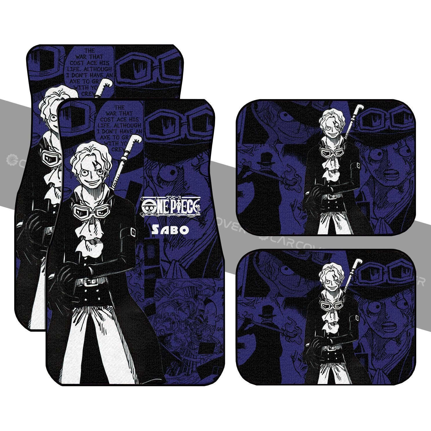 One Piece Sabo Car Floor Mats Custom Anime Mix Manga Car Interior Accessories One Piece Sabo Car Floor Mats Custom Anime Mix Manga Car Interior Accessories