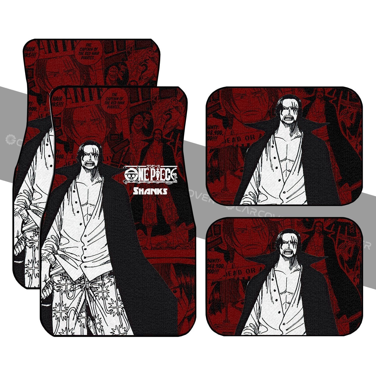 One Piece Shanks Car Floor Mats Custom Anime Mix Manga Car Interior Accessories One Piece Shanks Car Floor Mats Custom Anime Mix Manga Car Interior Accessories