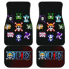 One Piece Symbols Logo Art in Black theme Car Floor Mats 191029