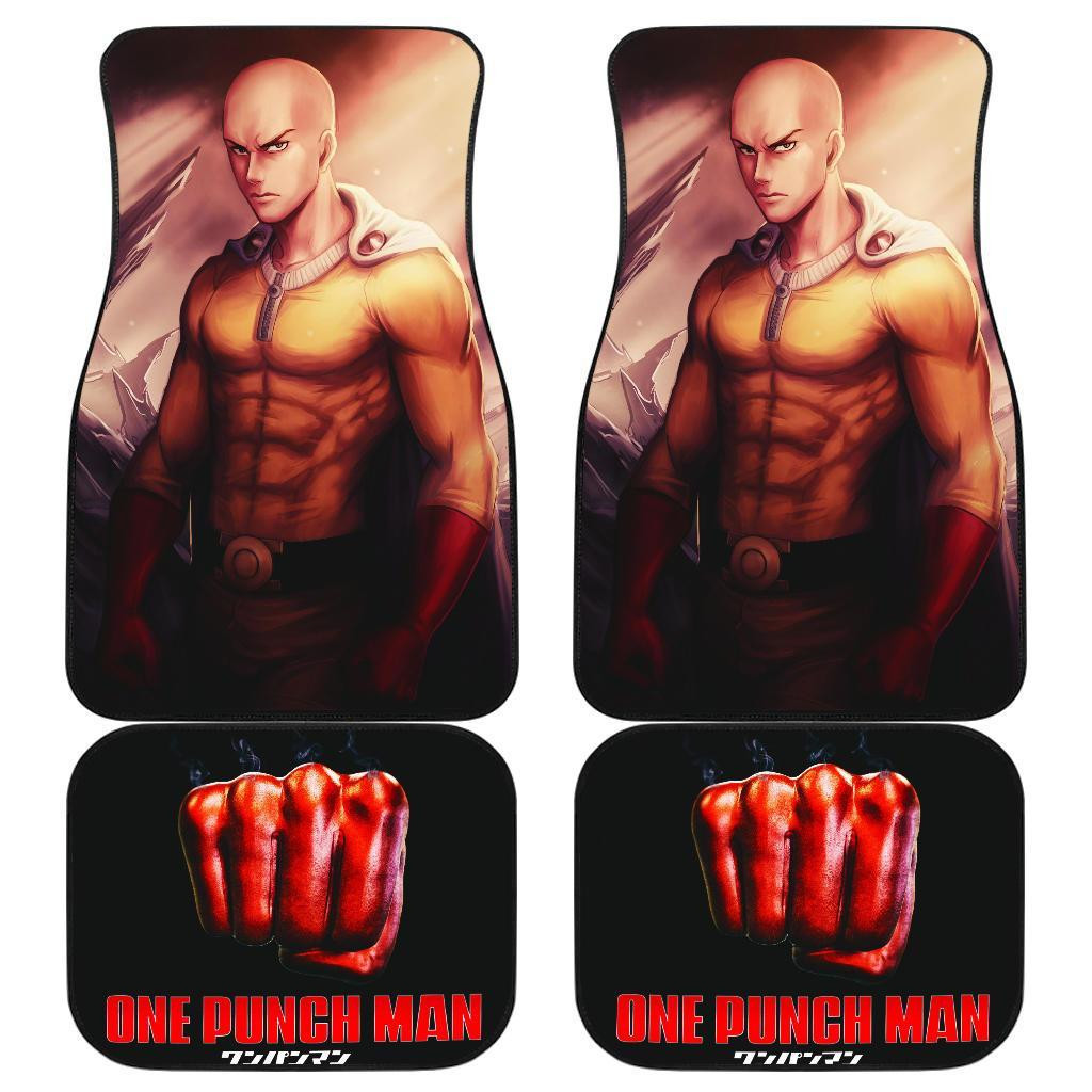 One Punch Man Brave Fist Car Floor Mats 191029 One Punch Man Brave Fist Car Floor Mats 191029