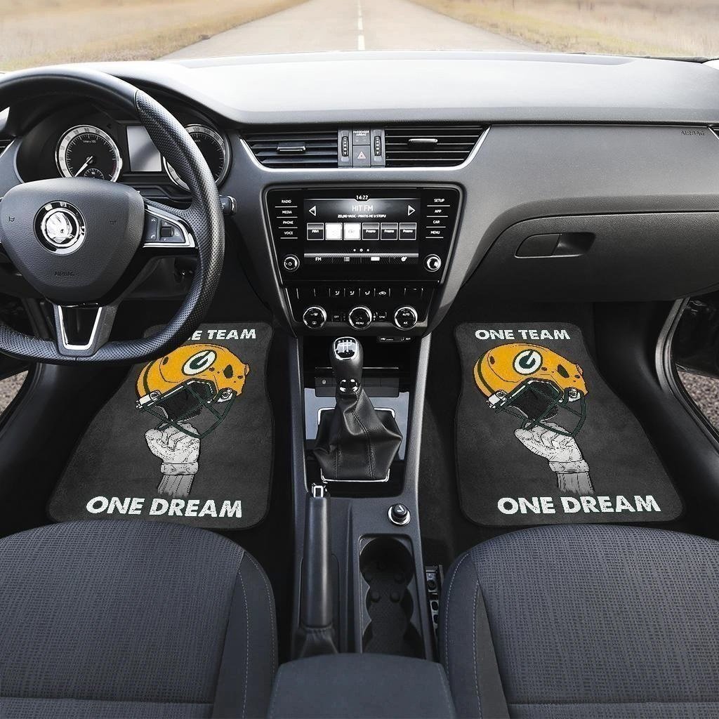 One Team One Dream Green Bay Packers Car Floor Mats One Team One Dream Green Bay Packers Car Floor Mats