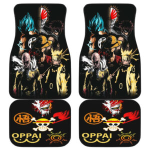 One punch One piece Dragon ball Naruto Anime Heroes Car Floor Mats 191017