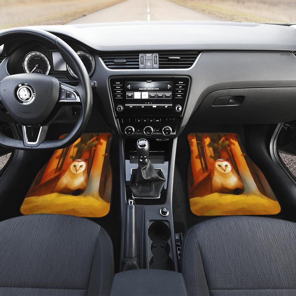 Owl-Face-in-Autumn-Wild-Animal-Car-Floor-Mats-191029-1