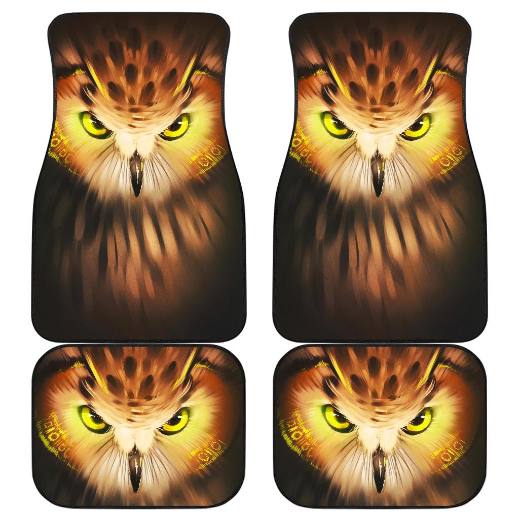Owl Front And Back Car Mats 1 Owl Front And Back Car Mats 1