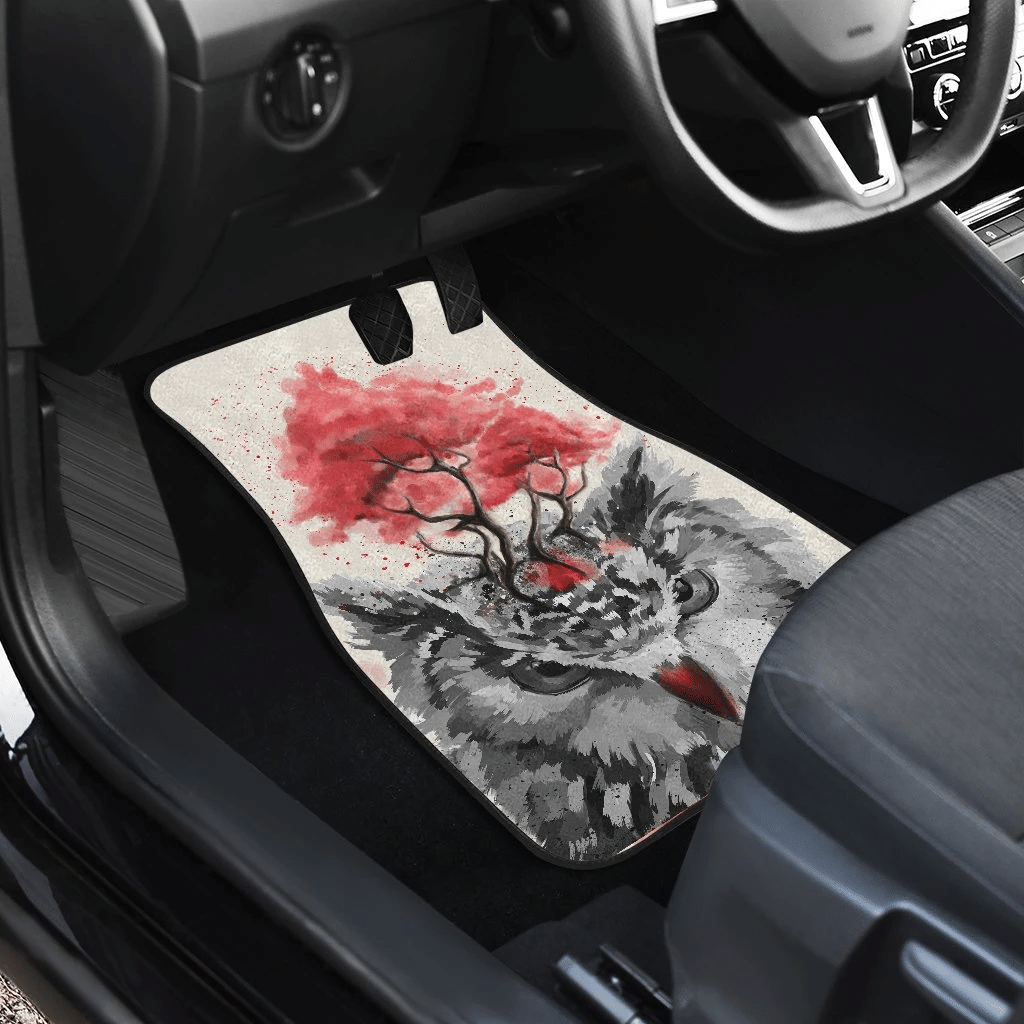 Owl-Hungry-Face-Wild-Animal-Art-Car-Floor-Mats-191029-2