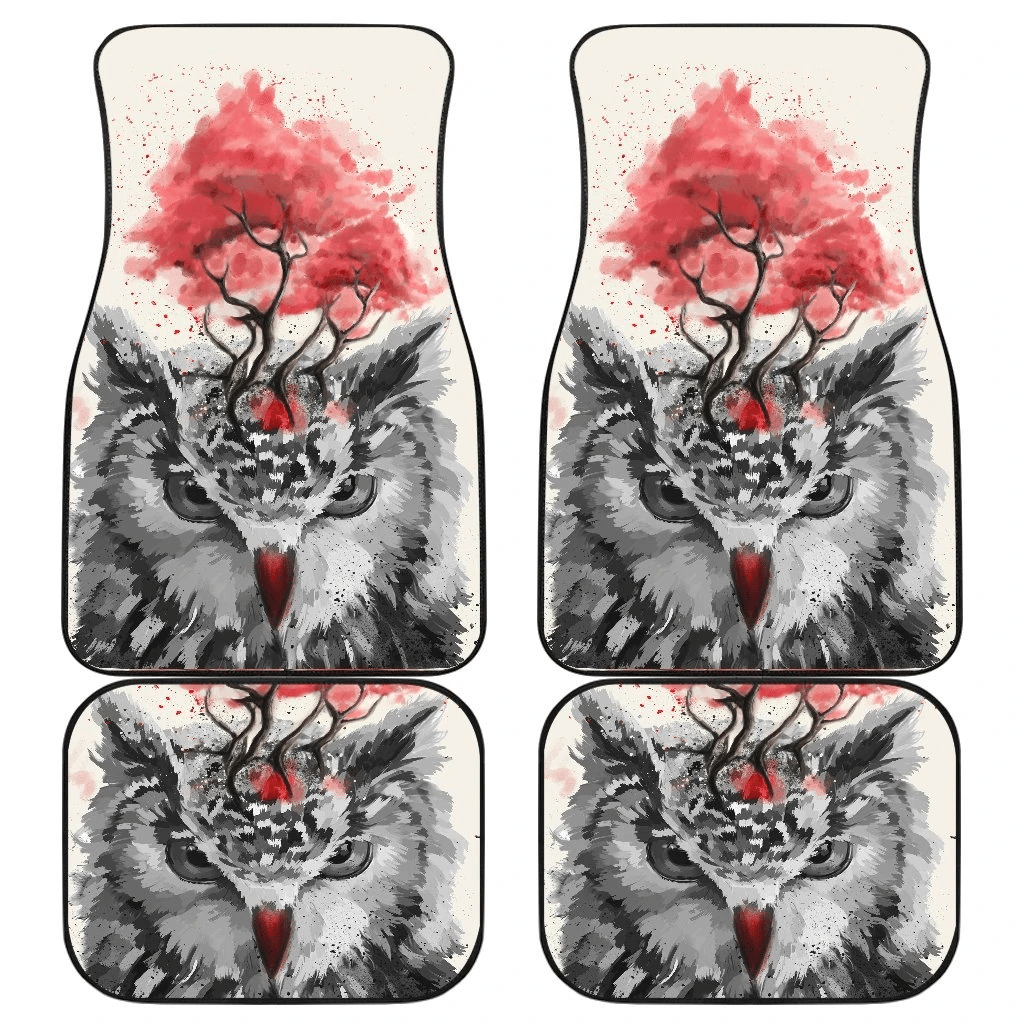 Owl Hungry Face Wild Animal Art Car Floor Mats 191029 Owl Hungry Face Wild Animal Art Car Floor Mats 191029