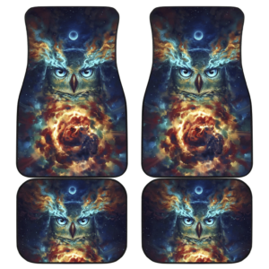 Owl Moon Art Design Car Floor Mats Animals Fantasy H0119