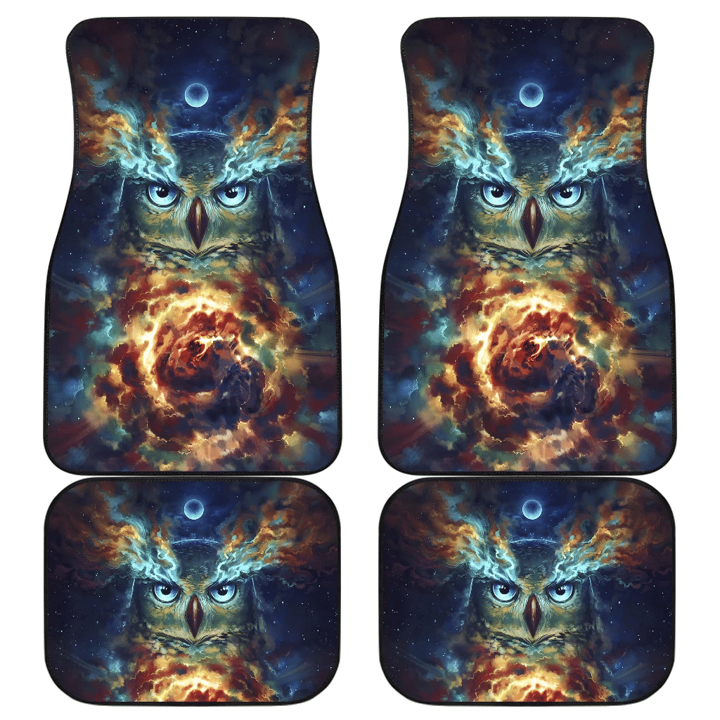 Owl Moon Art Design Car Floor Mats Animals Fantasy H0119 Owl Moon Art Design Car Floor Mats Animals Fantasy H0119