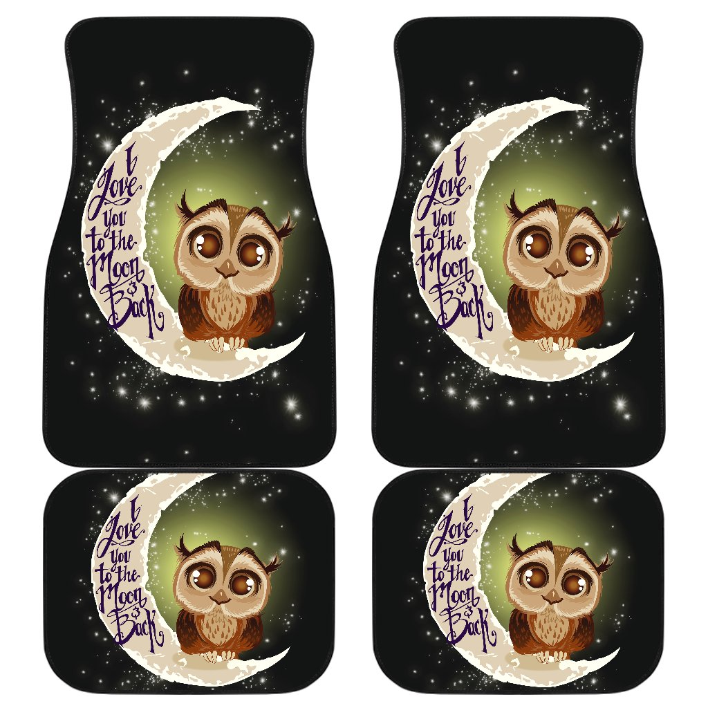 Owl Moon Front And Back Car Mats Owl Moon Front And Back Car Mats
