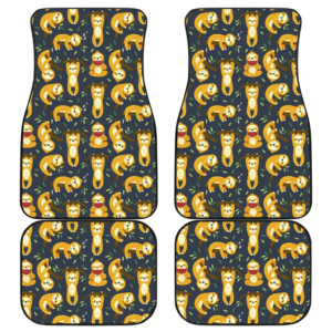 Pattern Sloth Cute Car Floor Mats Amazing Gift H040220