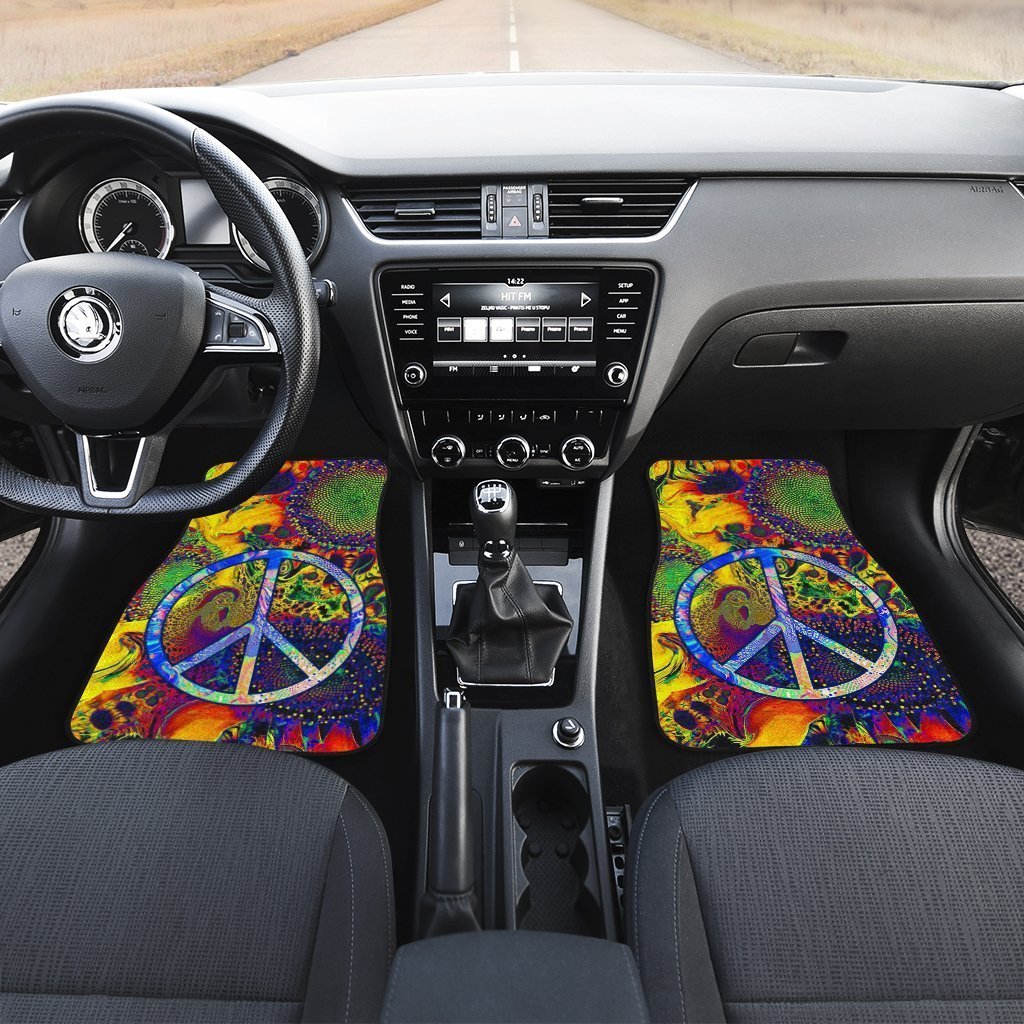 Peace-Car-Floor-Mats-Custom-Love-Peace-Flower-Car-Accessories-2