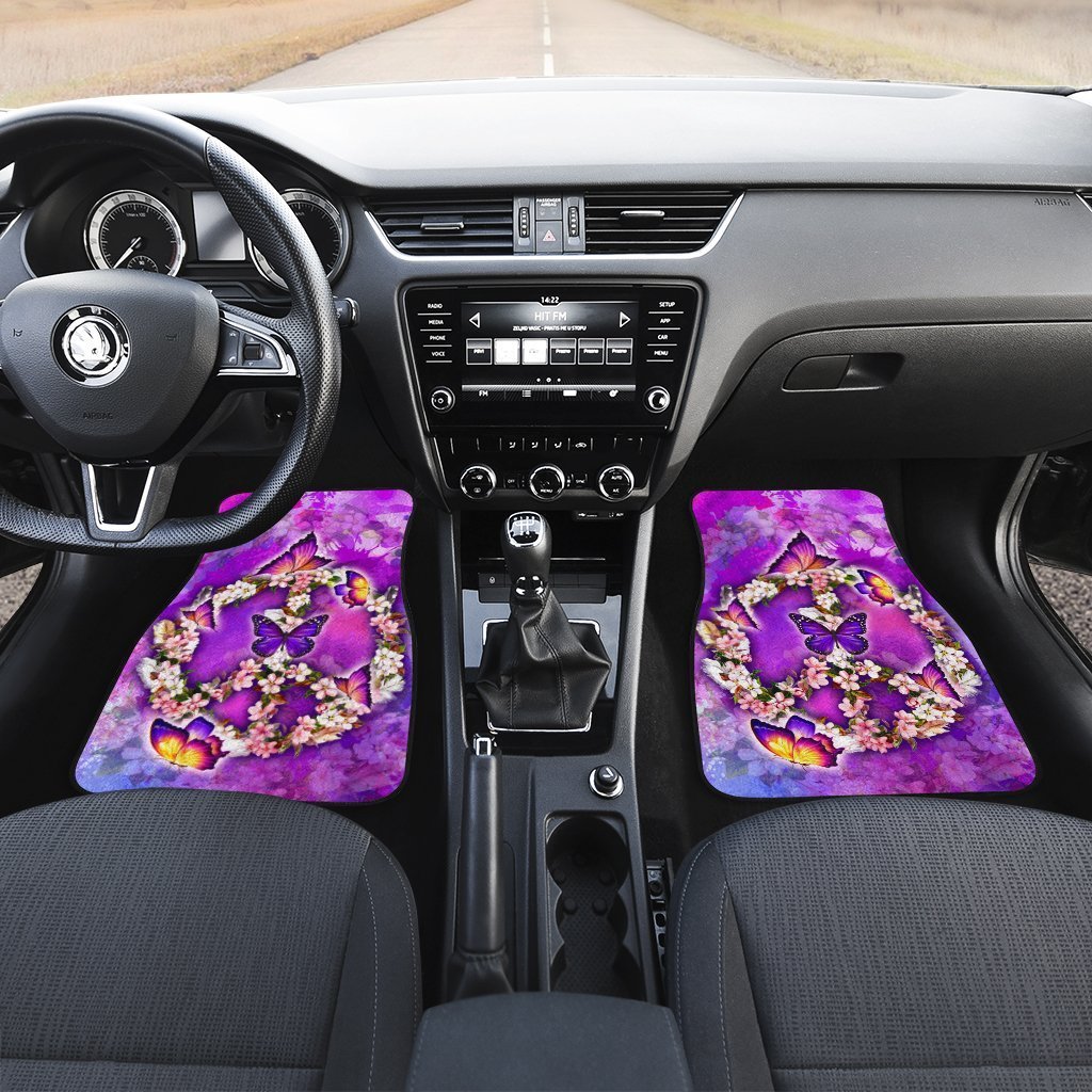 Peace-Sign-Car-Floor-Mats-Custom-Flower-Butterfly-Car-Accessories-Gifts-Idea-2