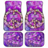 Peace Sign Car Floor Mats Custom Flower Dragonfly Car Accessories Gifts Idea