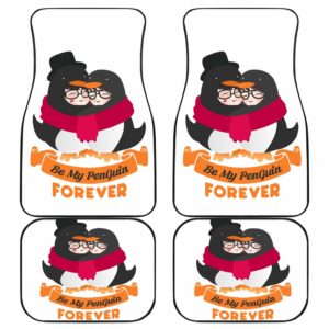 Penguin Couple Front And Back Car Mats