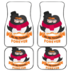 Penguin Couple Wild Animal in White theme Car Floor Mats 191029