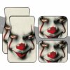 Pennywise Car Floor Mats Custom IT Clown Face Car Accessories Horror Halloween Decorations