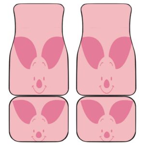 Piglet Emblems Logo in Pink theme Car Floor Mats 191029
