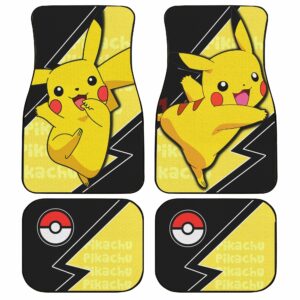 Pikachu Car Floor Mats Custom Anime Pokemon Car Interior Accessories