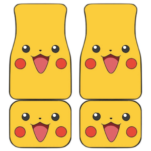 Pikachu Fat Face Cute Funny Pokemon Car Floor Mats 191029