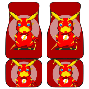 Pikachu Flash Car Floor Mats Pokemon Anime Fan Gift H200221