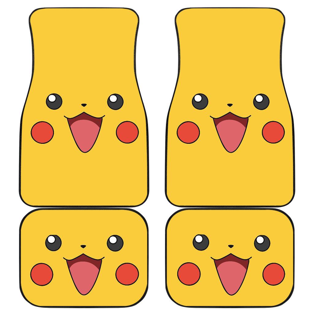 Pikachu Front And Back Car Mats Pikachu Front And Back Car Mats