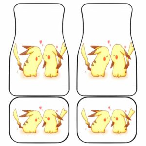Pikachu Kiss Front And Back Car Mats