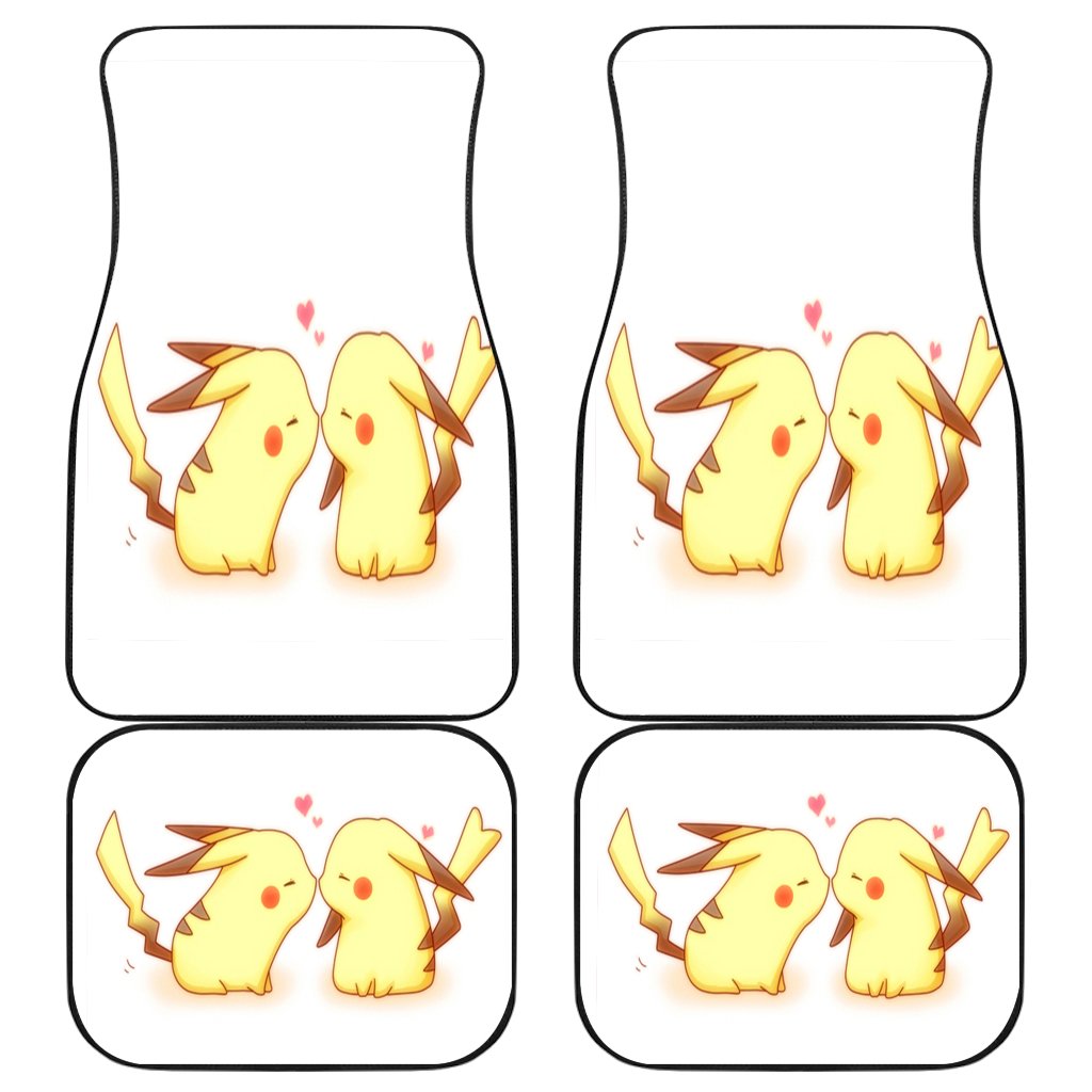 Pikachu Kiss Front And Back Car Mats Pikachu Kiss Front And Back Car Mats