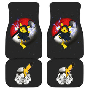 Pokemon Anime Car Floor Mats Cute Pikachu Cosplay Star Wars Characters Poke Ball Car Mats